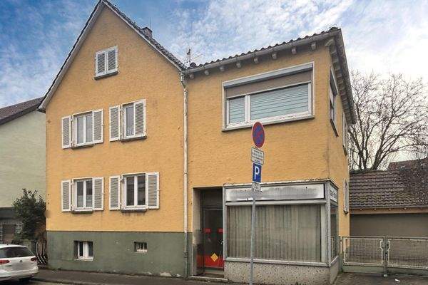 Seitenansicht des Hauses