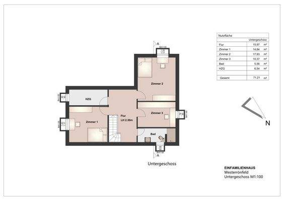 Grundriss Untergeschoss