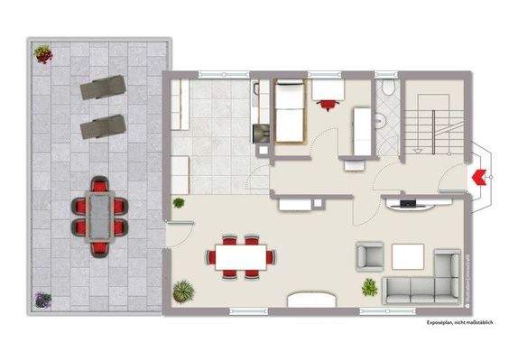 Grundriss Wohnhaus EG