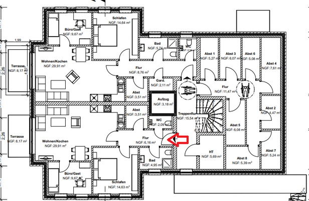 Grundriss Erdgeschoss WG 1 markiert.png