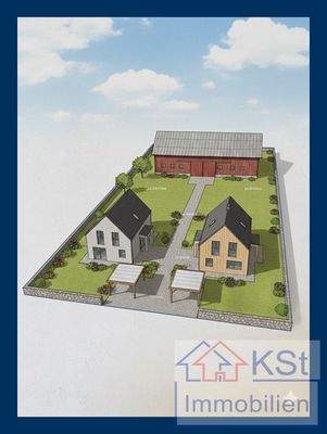 Visualisierung eines Bebauungsbeispiels (KI-erstellt)