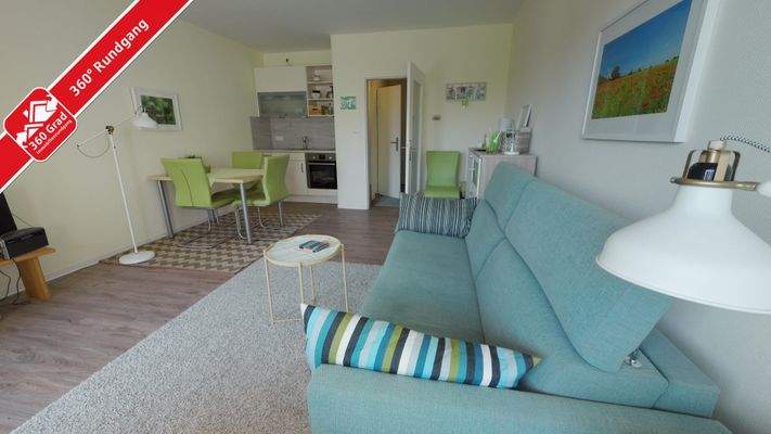 Wohn- und Schlafzimmer