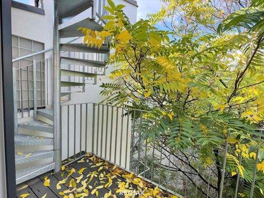 Zugang zur Dachterrasse