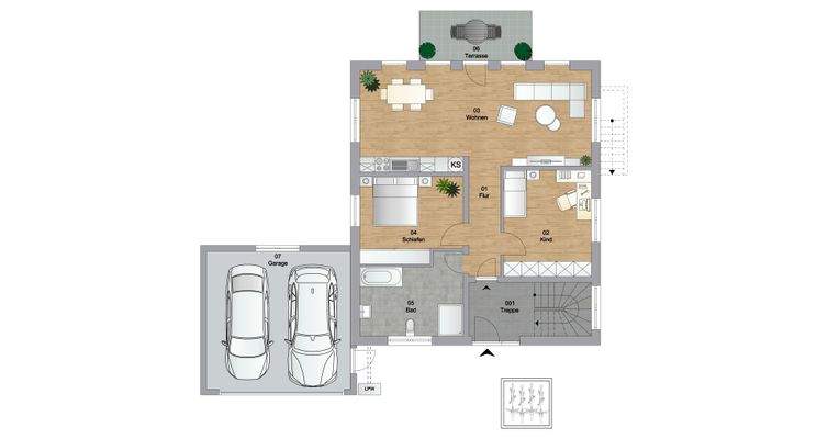 2. Grundriss - Erdgeschoss