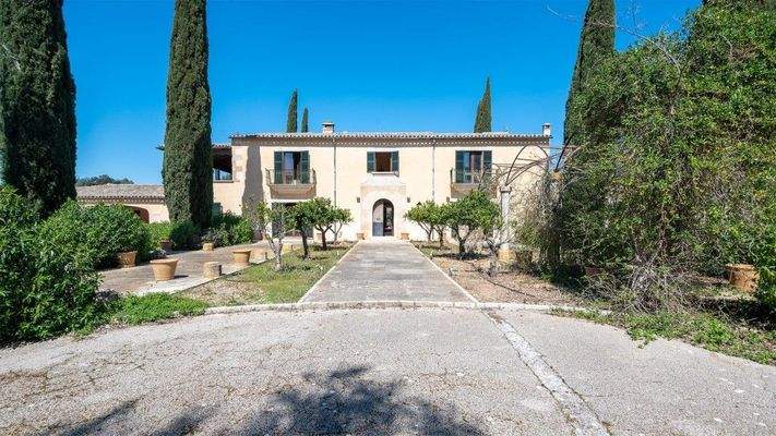 Algaida Mallorca Finca rústica zum Verkauf Zufahrt 92303