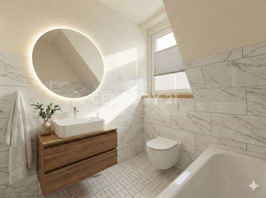 Badezimmer visualisiert