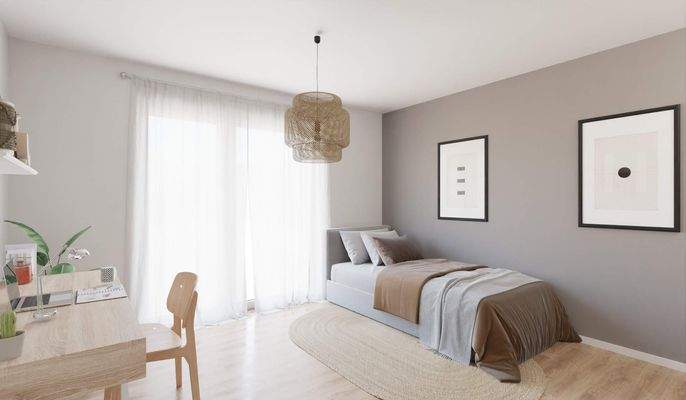 Möbliertes Miniapartment inklusive Küchenzeile