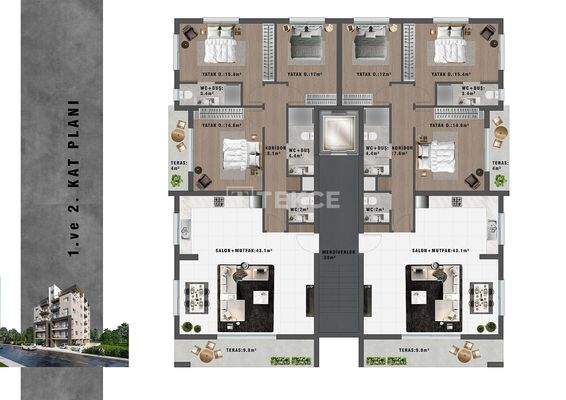 City Center Flats Near the Mall in North Cyprus Gazimağusa