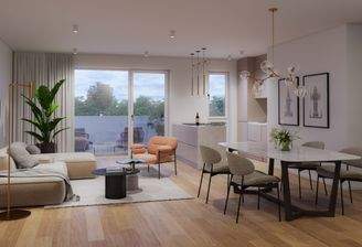 Visualisierung Wohen, Essen, Kochen Abenddämmerung