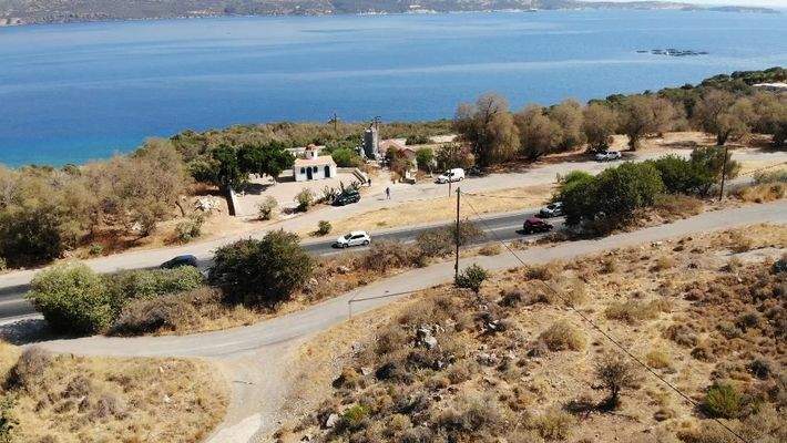 Kreta, Platani: Prestigeträchtiges Panoramagrundstück in der Nähe von Souda zu verkaufen
