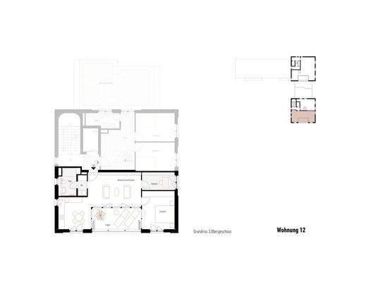 Wohnung 12 Obergeschoss 3 N3