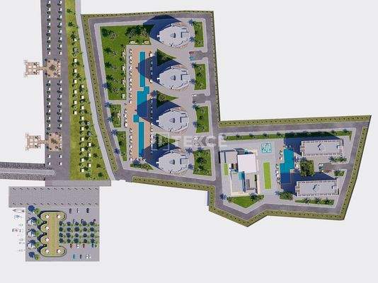 Real Estate in a Rich Featured Complex Near the Sea