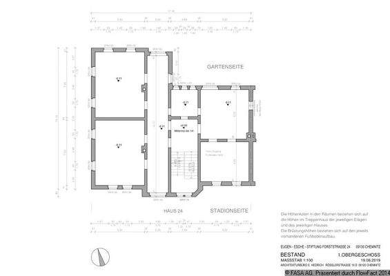Grundriss Erdgeschoss Freiberg Burgstraße 26