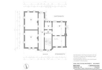 Grundriss Erdgeschoss Freiberg Burgstraße 26