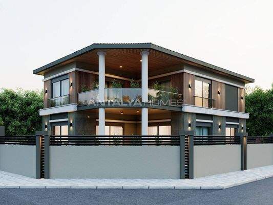 Detached House with Magnificent Mountain View in Antalya Döşemealtı