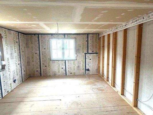 Obergeschoss: Schlafzimmer, Endausbau vorbereitet