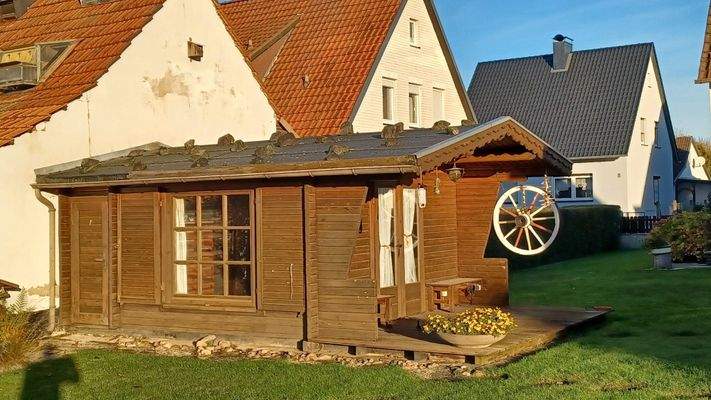 Das Gartenhaus in der Morgensonne