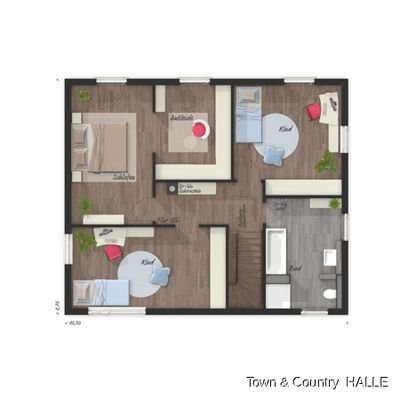 Obergeschoß Variante 4 Zimmer