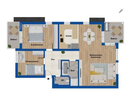 Grundriss 1. Obergeschoss