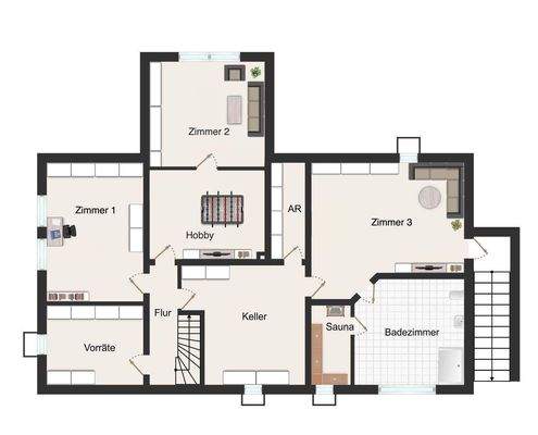 Grundriss Souterrain