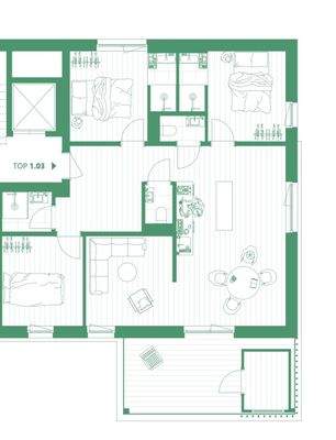 Grundriss App.Haus 2A Top 3.07