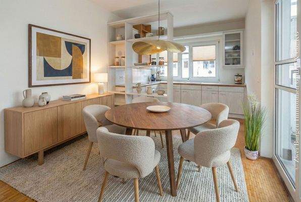 Küche und Essbereich