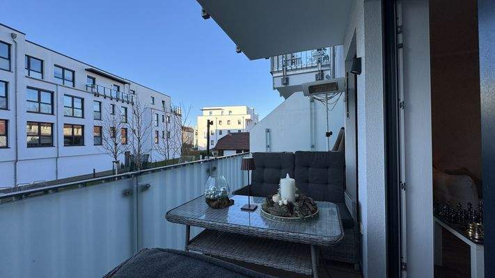 Balkon am Wohnzimmer