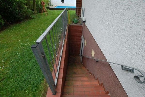 Eingang zum Waschraum