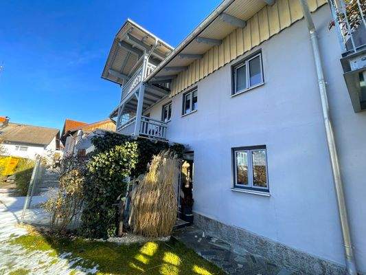 Ansicht Ost -Garten und Terrasse