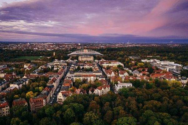 Lage: Waldstraßenviertel mit Blick auf Leipziger S