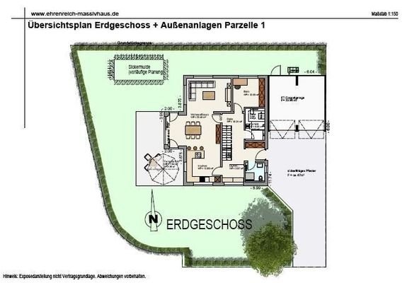 Parzelle 1 EG und Außenanlagen