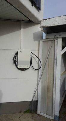 Wallbox an der Fassade