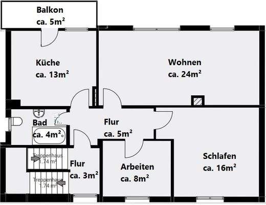 Obergeschoss Hinterhaus