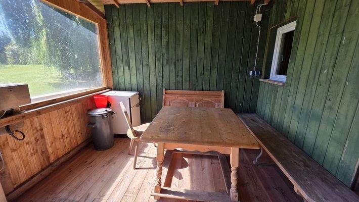 Freisitz-geschützter Essplatz