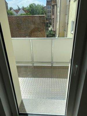 Blick auf den Balkon