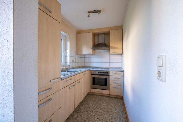 Küche mit Einbauküche