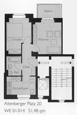 Grundriss Wohnung - 2.OG