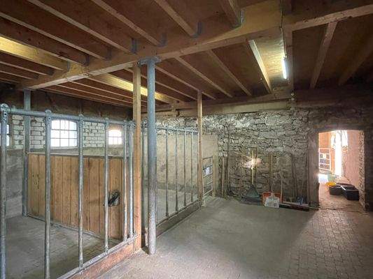 Zwei von fünf Pferdeboxen