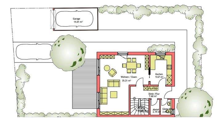 Grundriss Erdgeschoss
