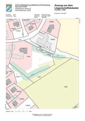 Lageplan Köstlbach Original