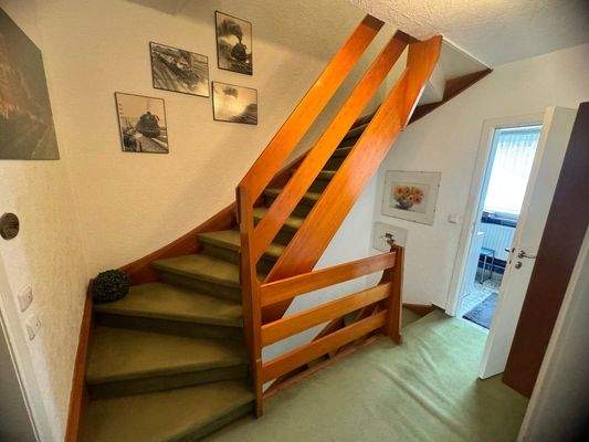 Treppenanlage zum Dachgeschoss