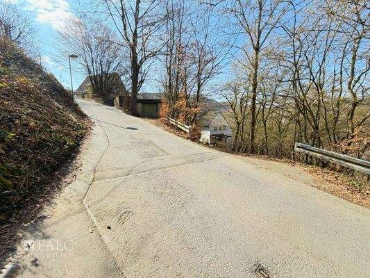 Straßenumfeld, Blick Bergauf