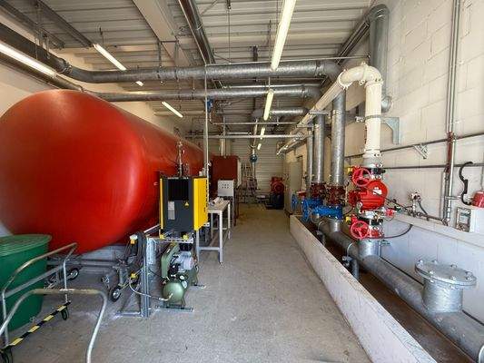 Innenansicht der Sprinkleranlage