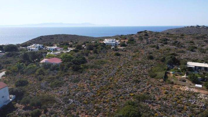 Kreta, Tersana: Grundstück mit Meerblick und Bergblick zu verkaufen