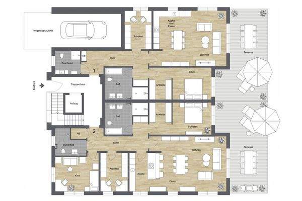 007 - Grundrissplan - Erdgeschoss