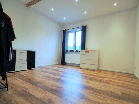 Blick ins Schlafzimmer