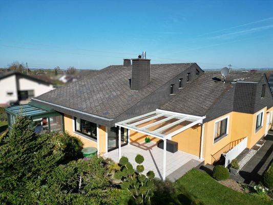 Draufsicht Gebäuderückseite