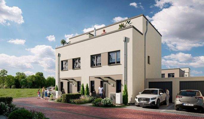 Energieeffiziente Häuser in einem familienfreundli