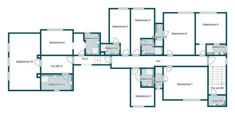 Grundriss Skizze Hotel OG