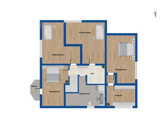 Grundriss Obergeschoss